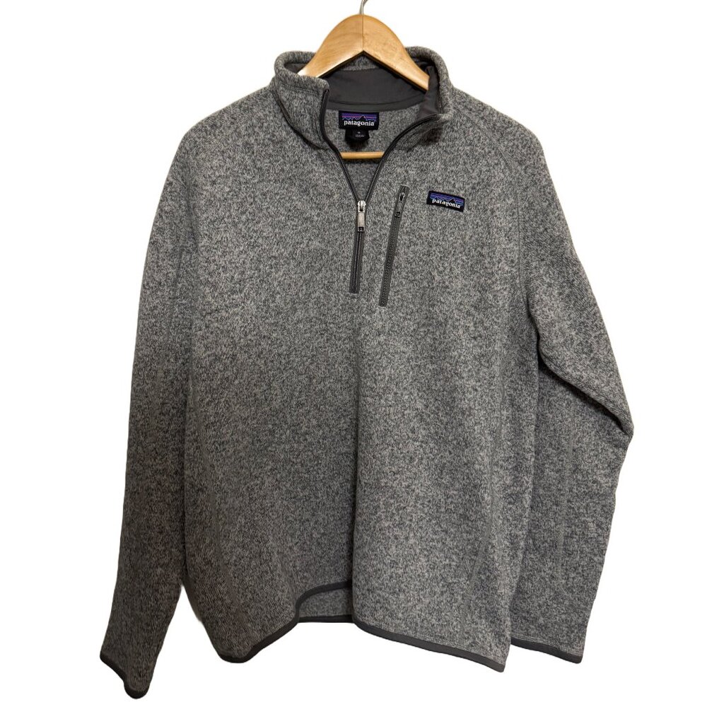 Patagonia Better Sweater Gray Quarter Zip Sweater